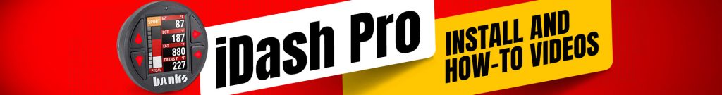 iDash Pro and iDash Data Pro Install Banner