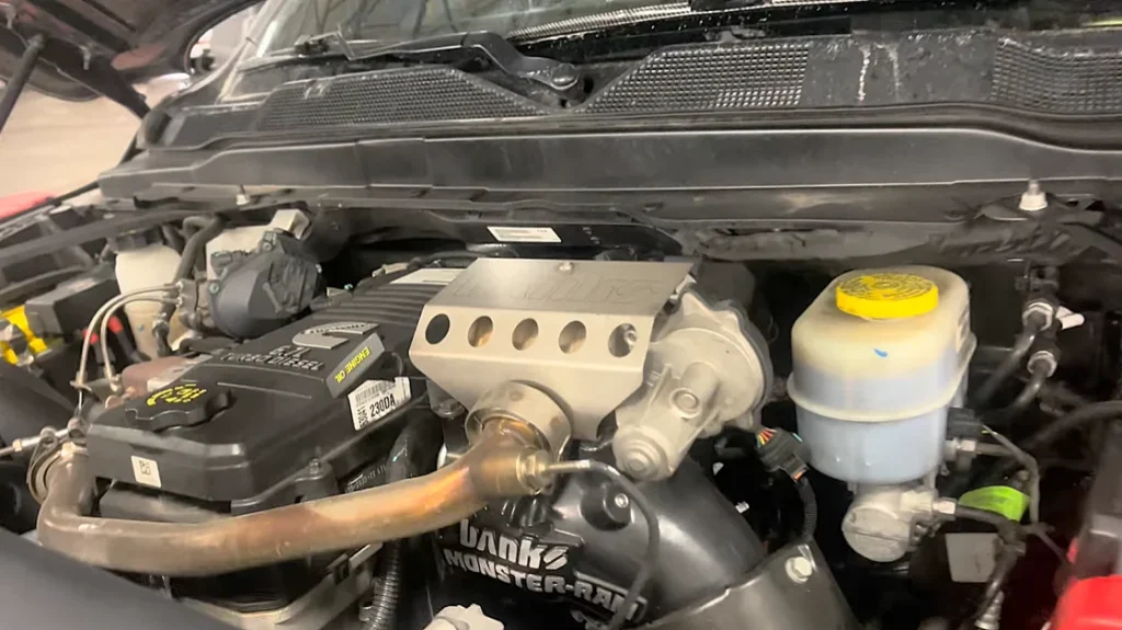 Various Banks products being installed on a 5th Generation RAM truck.