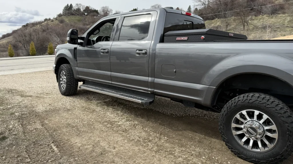 Banks Ram-Air Intake and PedalMonster installed in a 2022 Ford F-350.