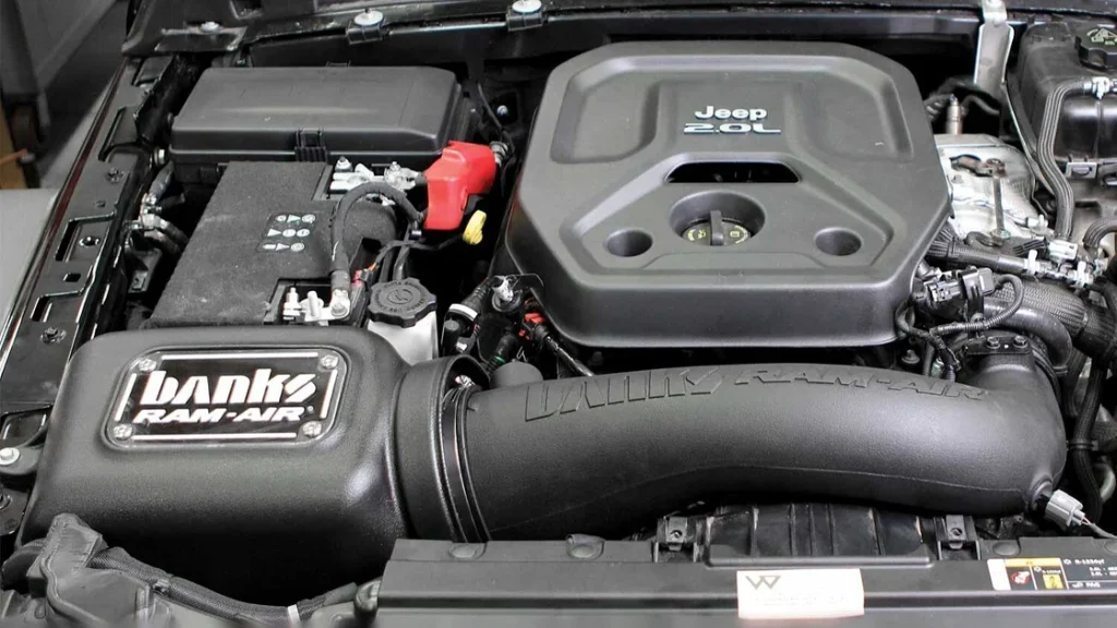 Banks Ram-Air Intake installed on Jeep Wrangler JL 2.0L engine