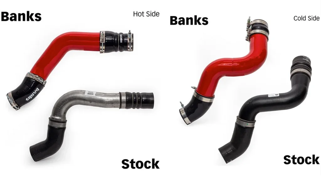 Boost tube installation on a RAM truck