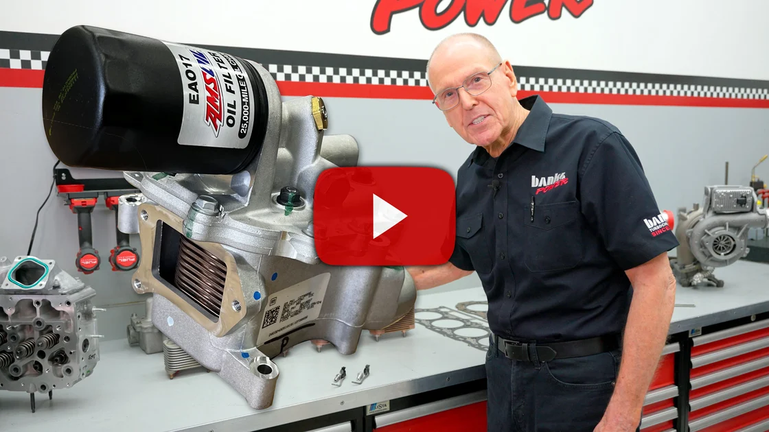 Banks Oil Cooler Upgrade Kit components laid out
