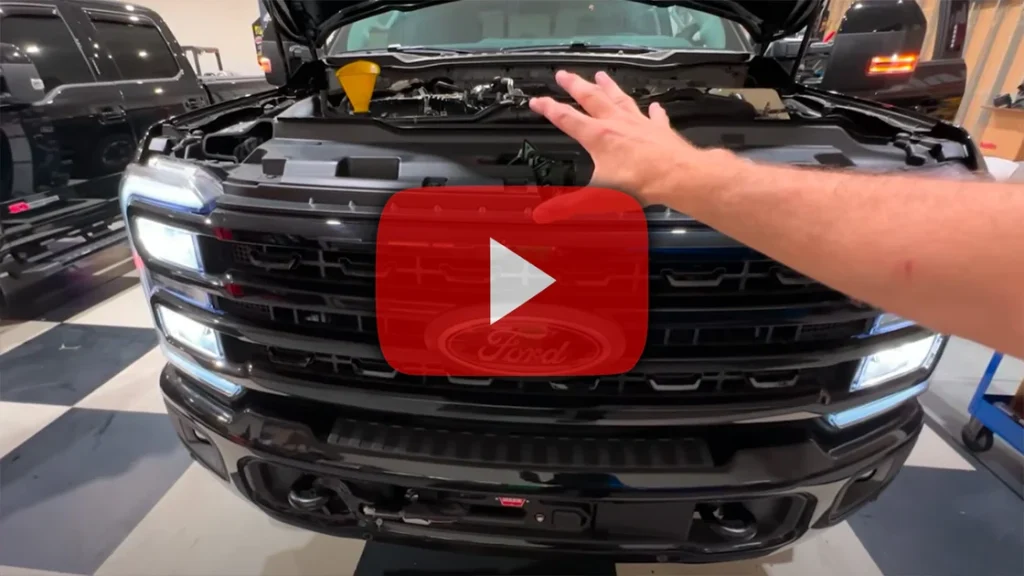 iDash Pro installed in Ford Super Duty dashboard