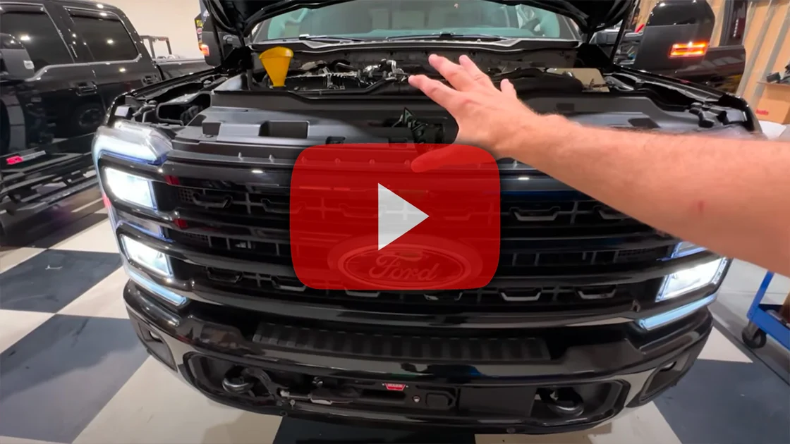 iDash Pro installed in Ford Super Duty dashboard
